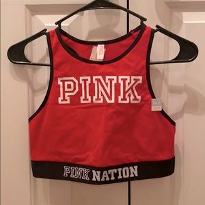 Pink Sports Bra